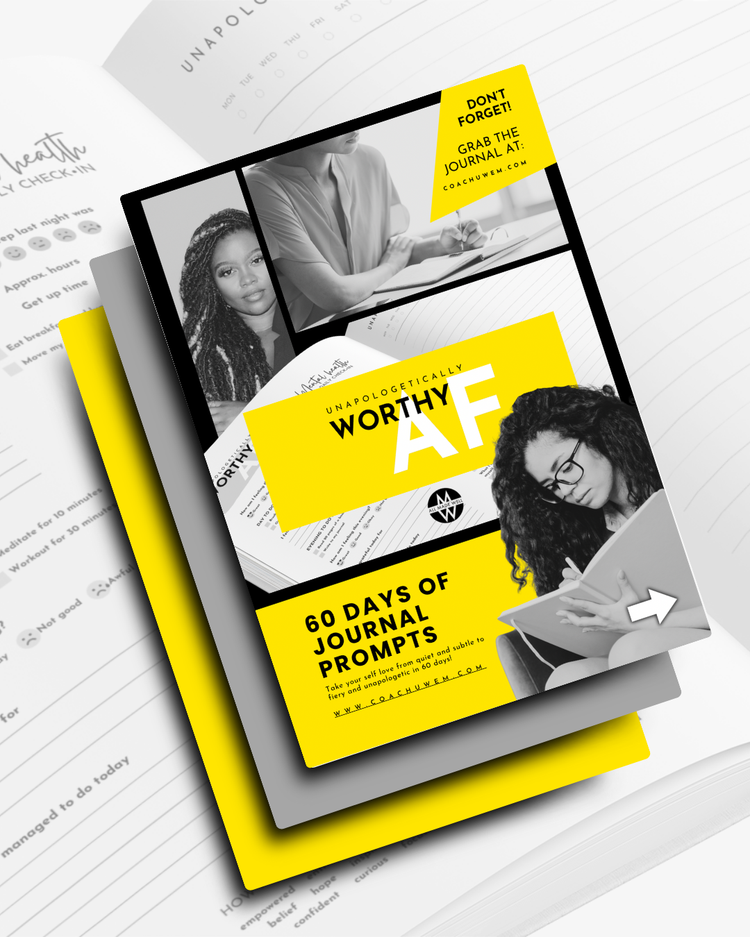 Unapologetically WorthyAF: 60 Day Journal for Fiery Self-Love